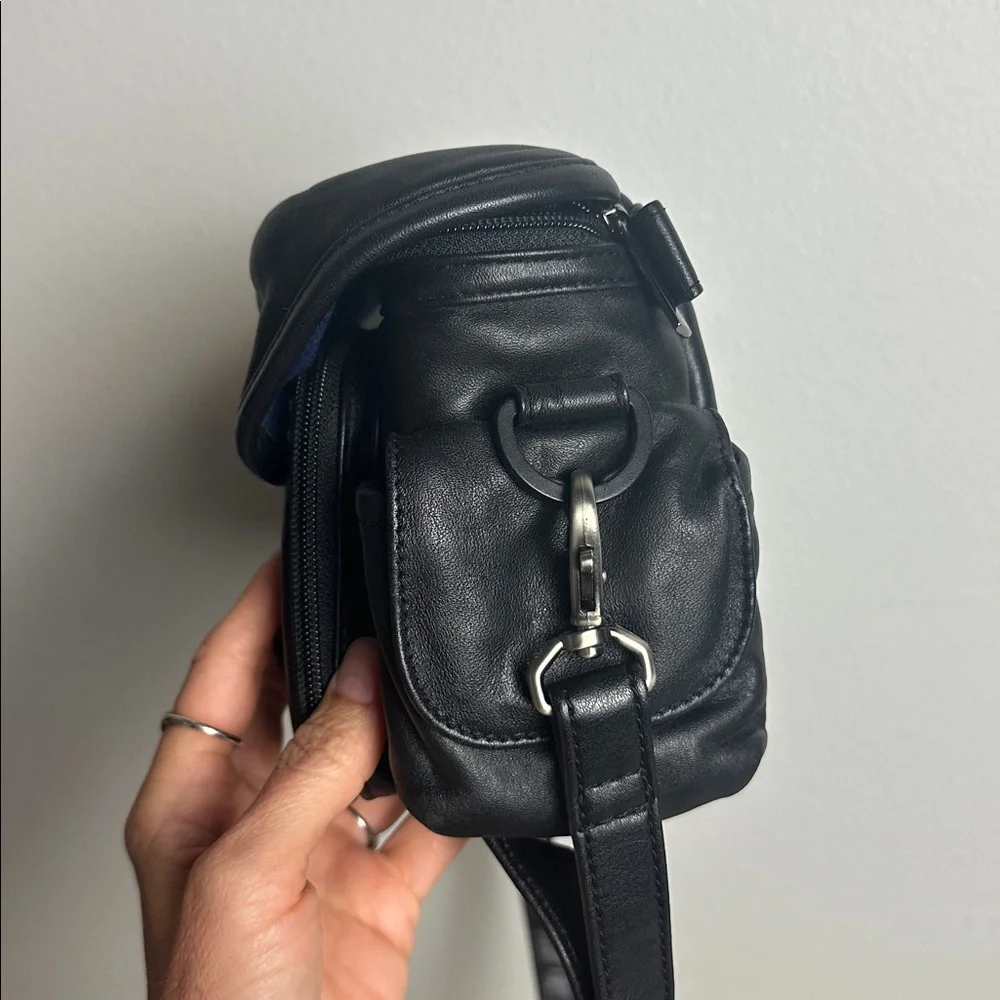 Leather Crossbody Camera Bag